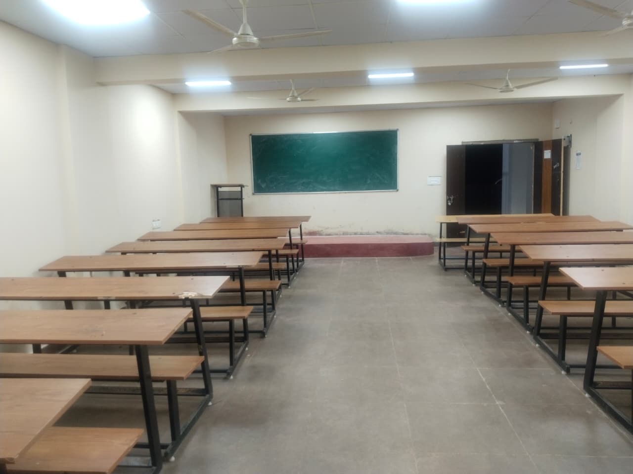 Well-lit Venus Academy classroom